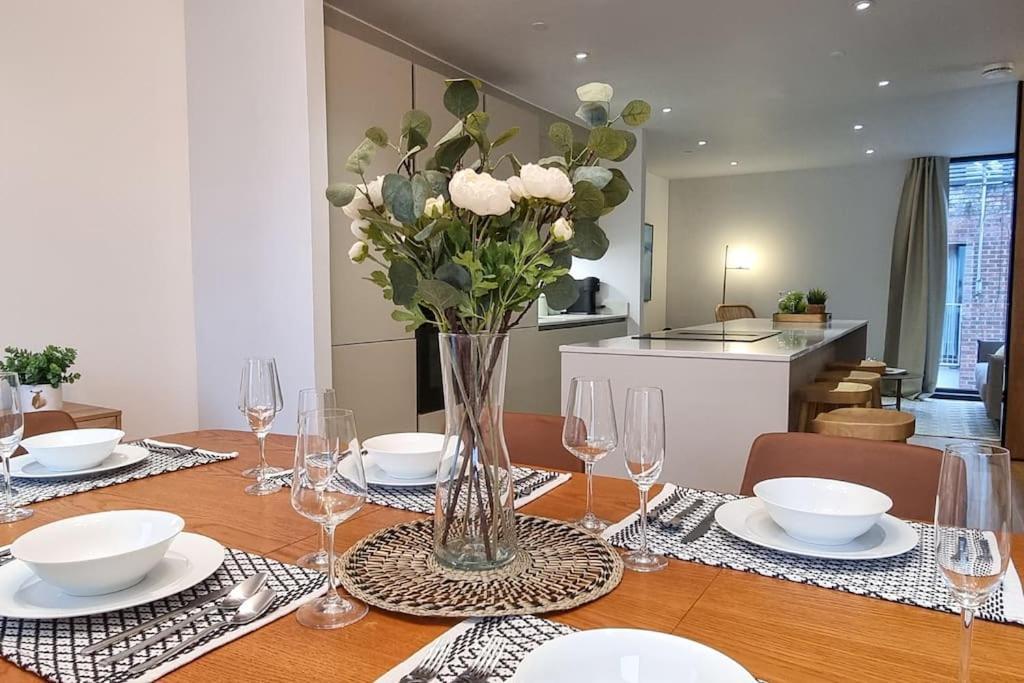 Stunning Luxury Townhouse In Centre Of Manchester Exterior foto